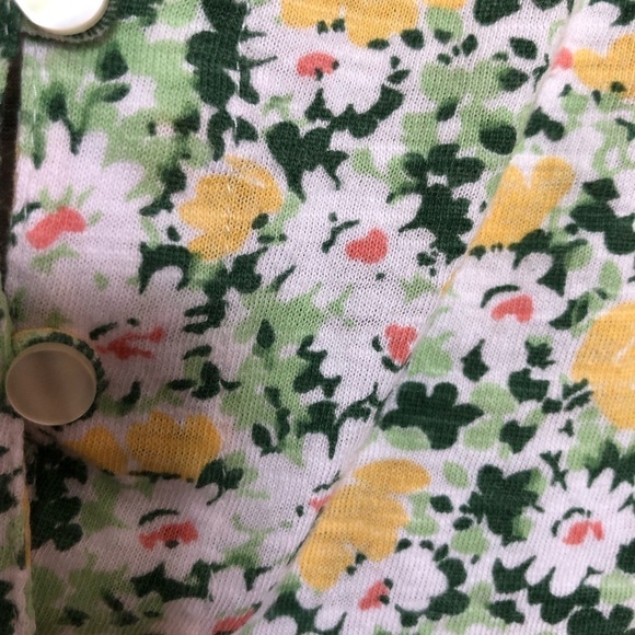 Chaps Floral Balloon Sleeves Cotton Top XL - Picture 9 of 9